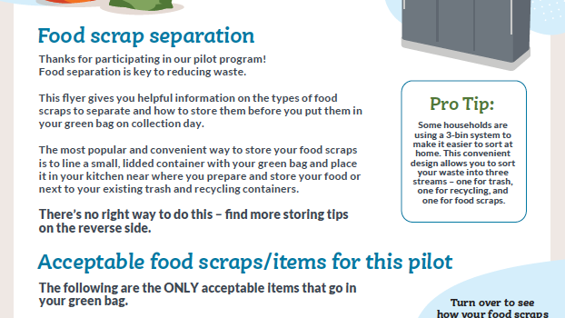 Middlebury Food Scraps Flyer